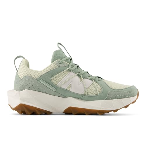 New Balance Women's DynaSoft TEKTREL V1 Suede Trail Running Shoe, Mosaic Green/Mineral/White, 6.5 M