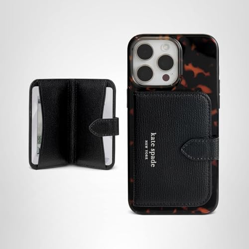 kate spade new york Morgan Magnetic Phone Wallet/Card Holder - Compatible with MagSafe Phones and Cases - Midnight Black