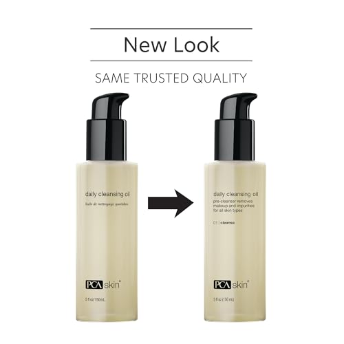PCA SKIN Daily Face Cleansing Oil, Makeup Cleanser, Non-Irritating Oil Cleanser for Face, 5 fl oz Bottle
