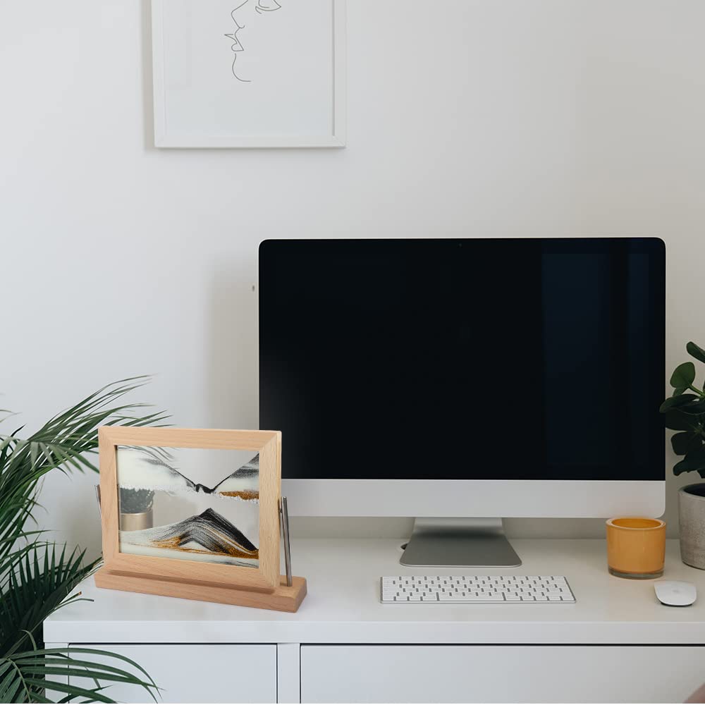 Bochino Moving Sand Art Picture Dynamic Sand Picture 3D Sand Art Frame Sandscape Moving Sand Picture for Home & Office Décor