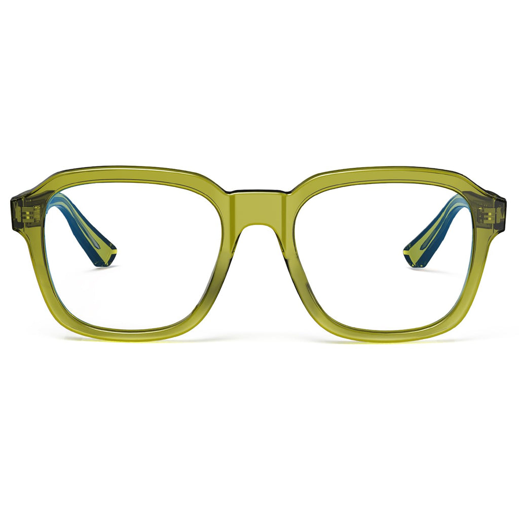 VISOONE Oversized Square Blue Light Blocking Glasses Fashion Computer Eyewear for Women and Men BENNETT