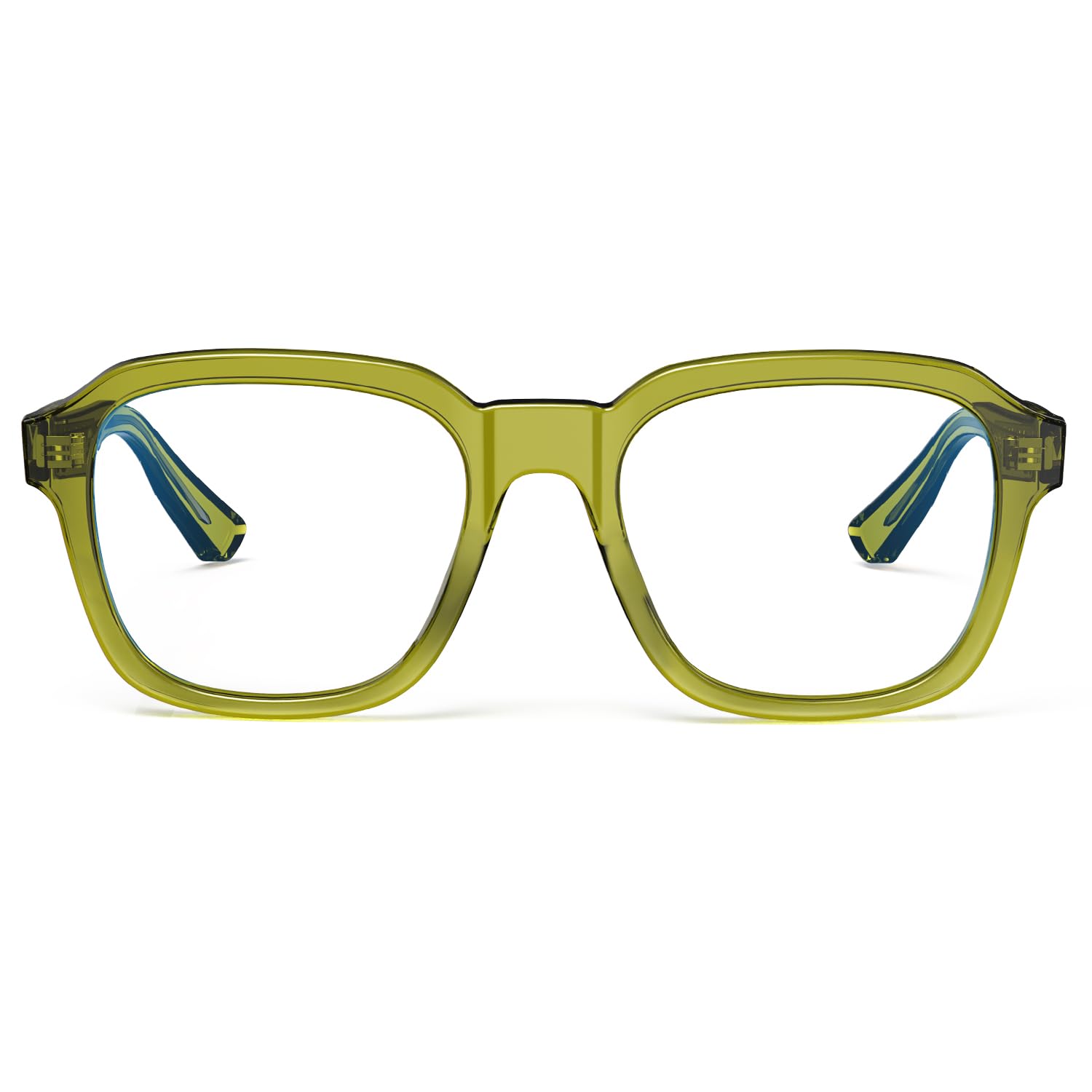 VISOONE Oversized Square Blue Light Blocking Glasses Fashion Computer Eyewear for Women and Men BENNETT