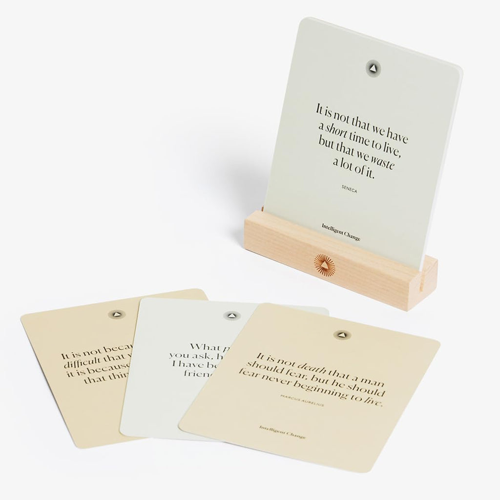 Intelligent Change Reminders Quote Cards (Stoic)