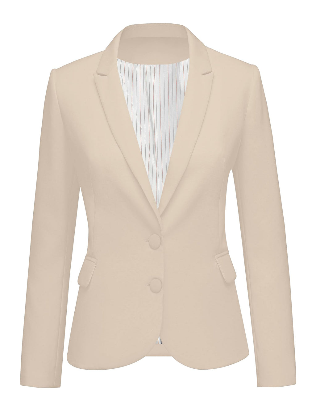 LookbookStore Casual Blazer for Women Fitted Blazer Business Blazers for Women Fashion Casual Jackets Suit Jackets Turtledove Size Medium Fits Size 8 10