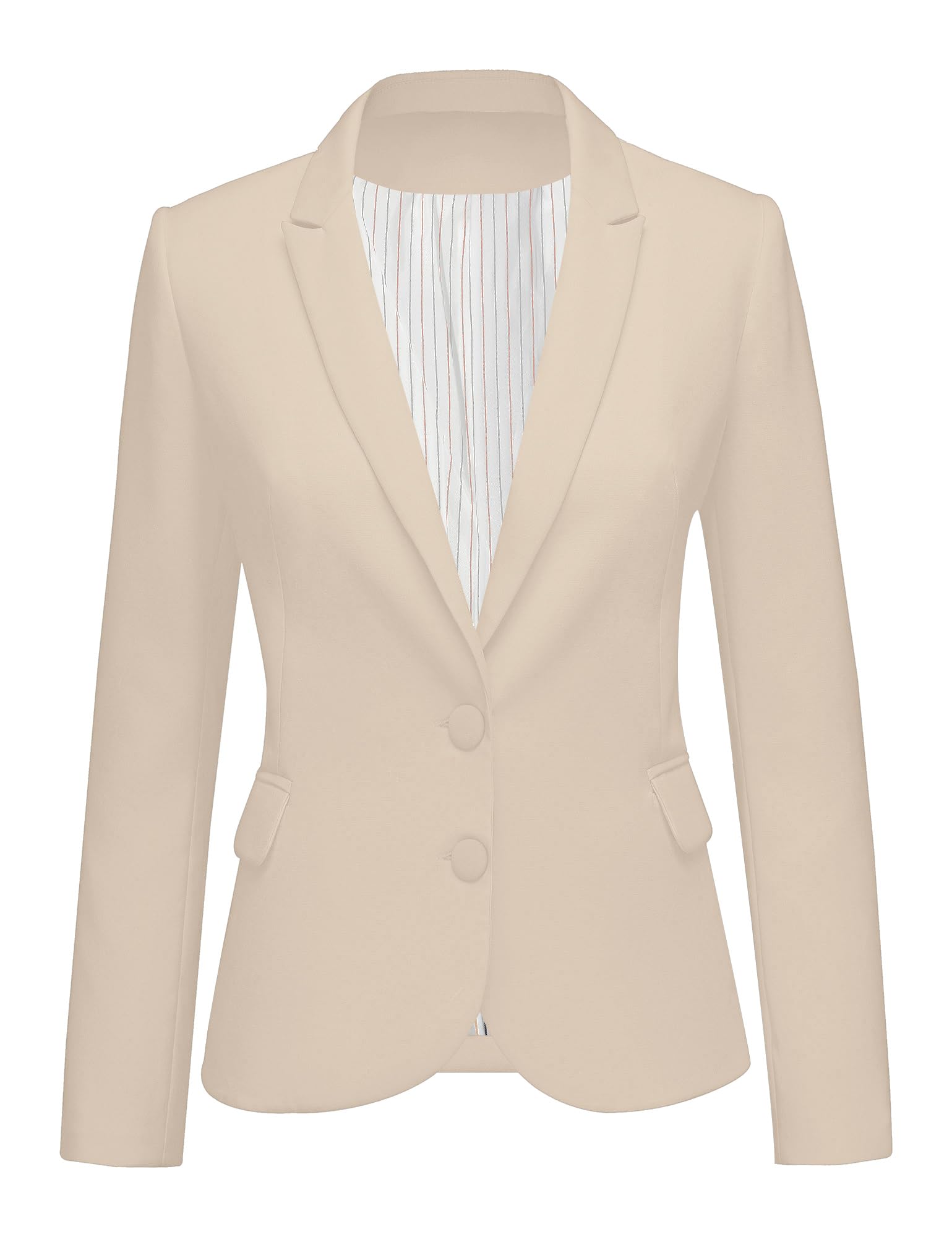 LookbookStore Casual Blazer for Women Fitted Blazer Business Blazers for Women Fashion Casual Jackets Suit Jackets Turtledove Size Medium Fits Size 8 10