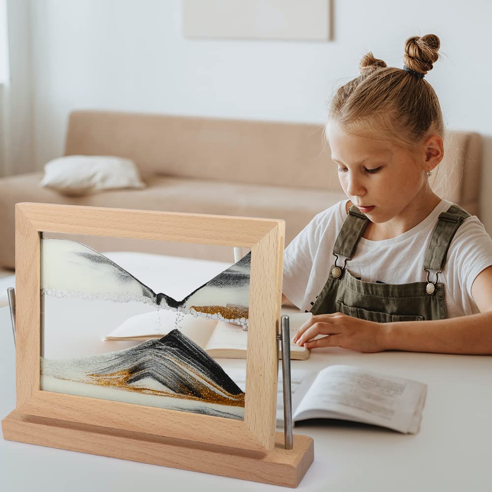 Bochino Moving Sand Art Picture Dynamic Sand Picture 3D Sand Art Frame Sandscape Moving Sand Picture for Home & Office Décor