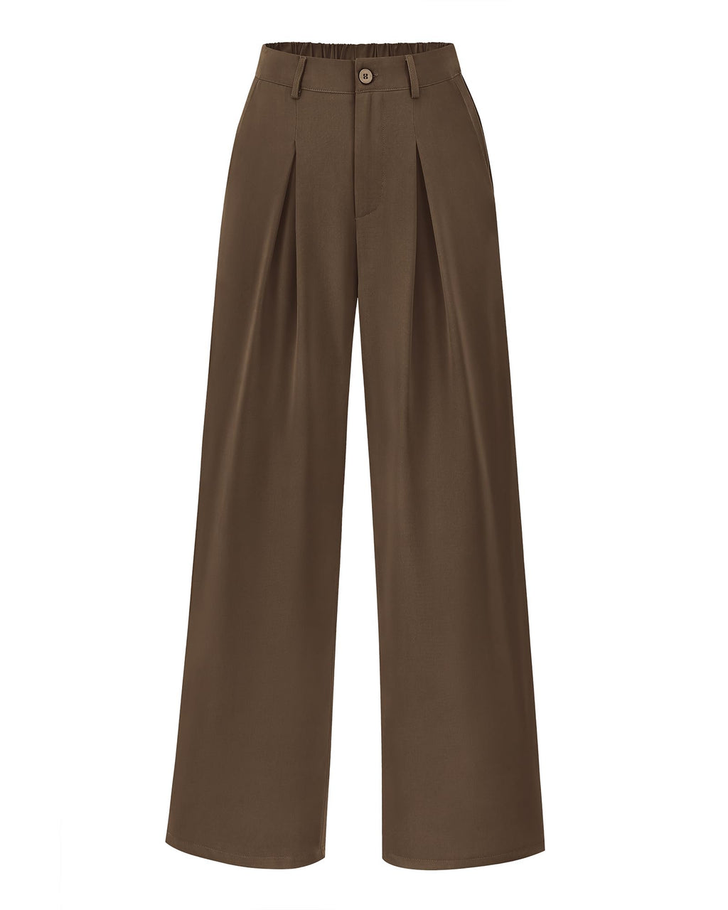 BTFBM Women High Waist Palazzo Pants Fall 2025 Casual Wide Leg Trousers Loose Work Office Business Suit Pant Pockets(Coffee, X-Large)
