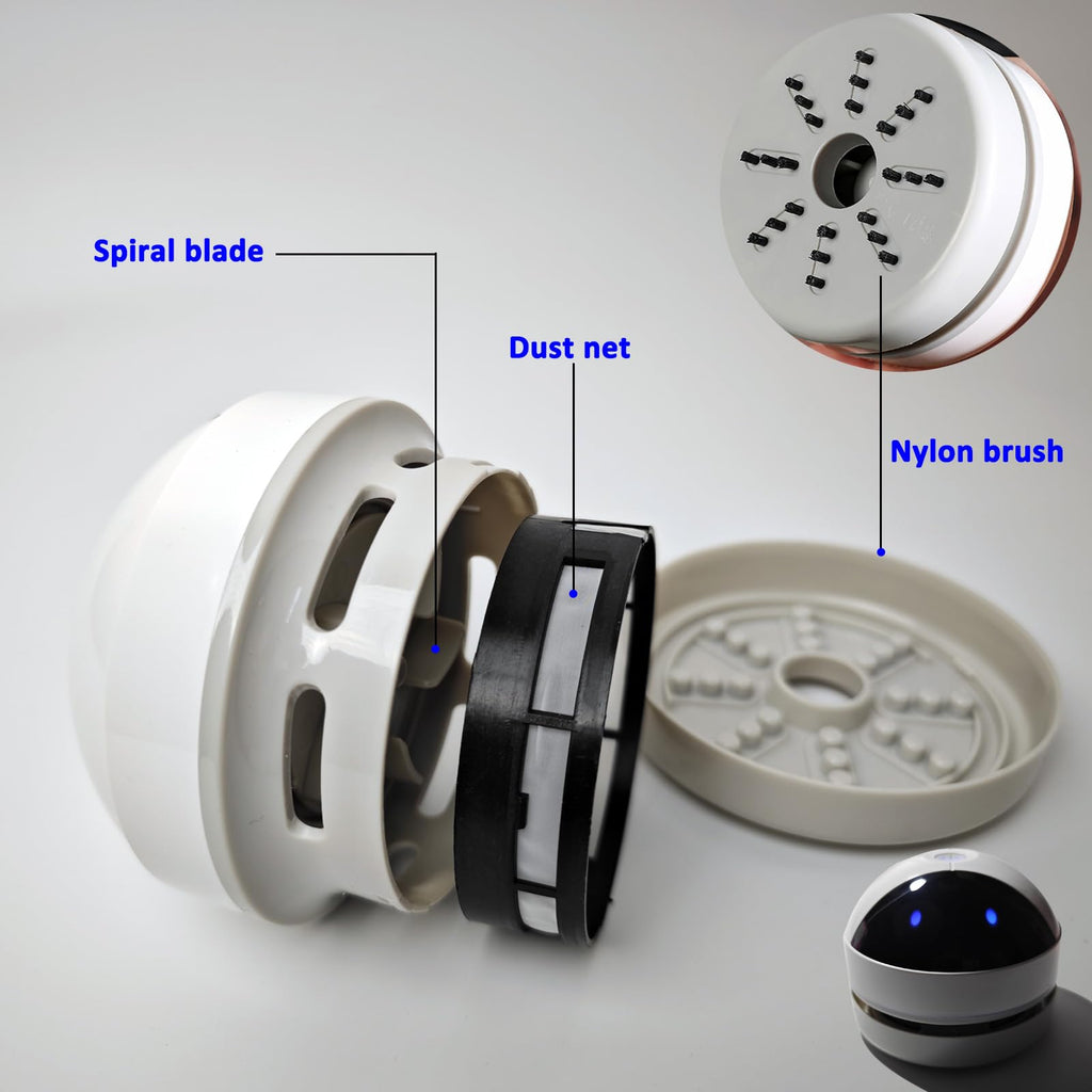 Hallocool Desktop Vacuum Cleaner Mini Desk Vacuum Cleaner Portable Dust Crumb Sweeper Cute USB Vacuum for Picking up Crumbs Eraser Crumbs Pet Hairs Flakes Tiny Items on Desk Tabletop Keyboard