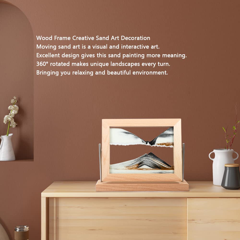 Bochino Moving Sand Art Picture Dynamic Sand Picture 3D Sand Art Frame Sandscape Moving Sand Picture for Home & Office Décor