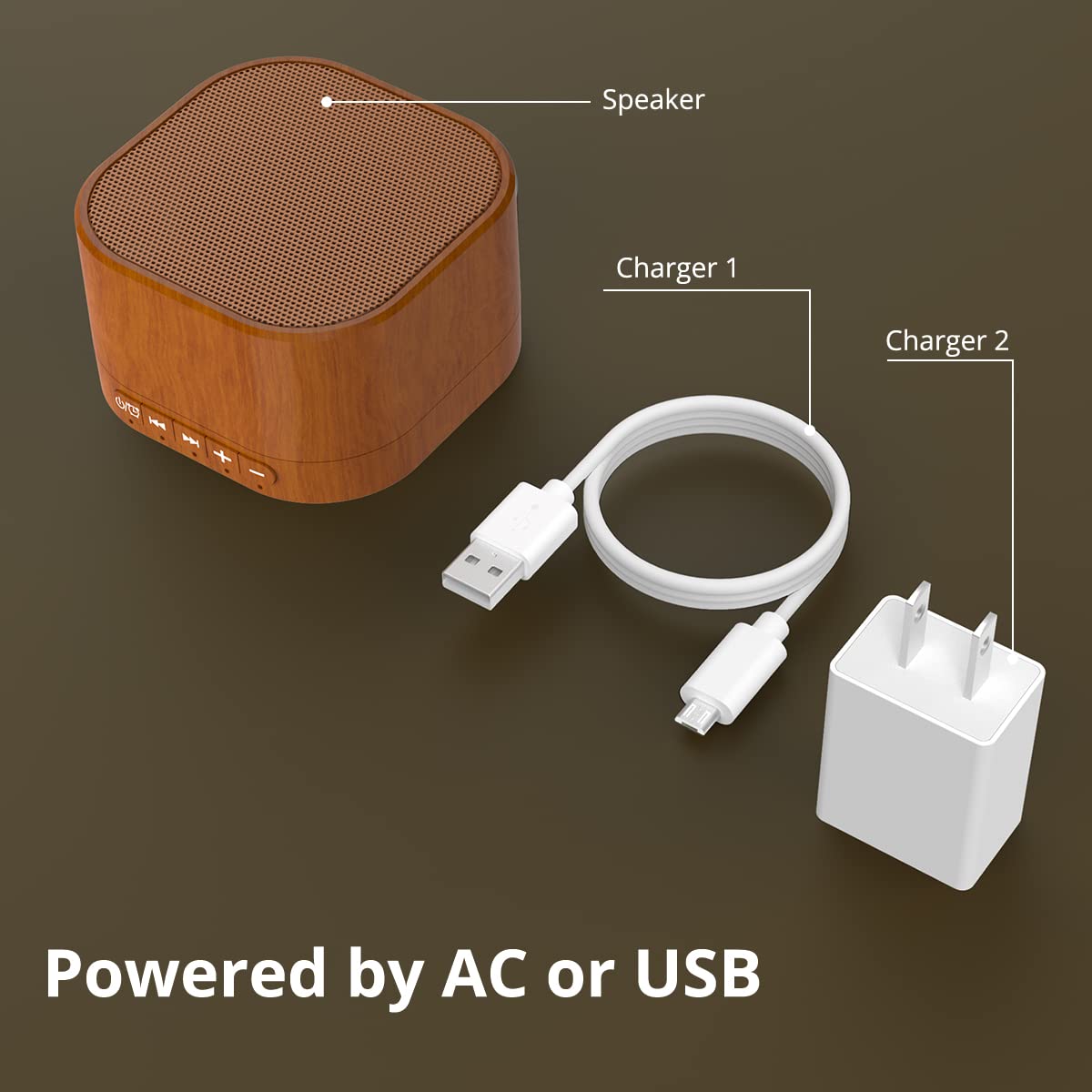 White Noise Machine plug-in Sound Machine with 20 Non Looping Natural Soothing Sounds and Memory Function Sleep Timer Sleep Machine with Sleep Therapy for Baby Kids Adults-New Wood Grain Added in 2025