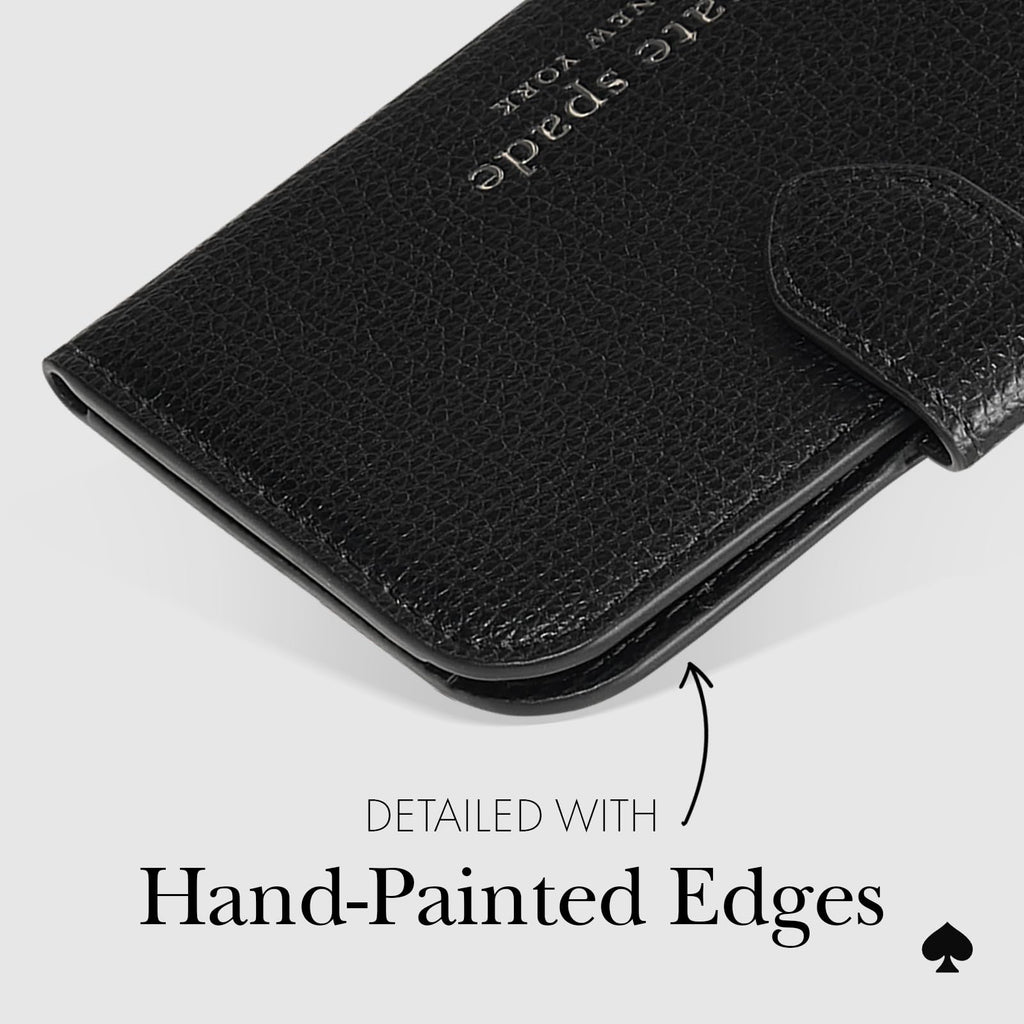 kate spade new york Morgan Magnetic Phone Wallet/Card Holder - Compatible with MagSafe Phones and Cases - Midnight Black