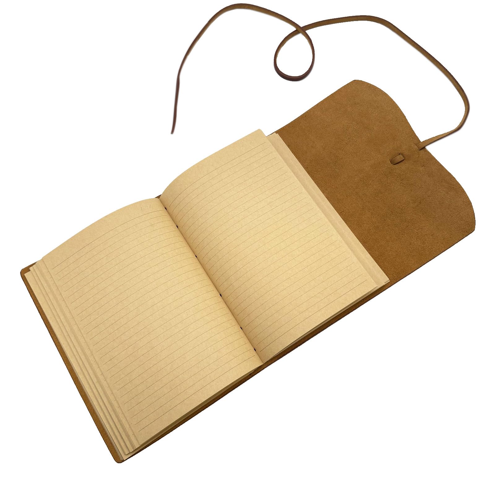 Dark Brown Notebook Journal - Leather Journals for Writing Small Size Diary 5.5x7.5 Inch, Notepad For Women and Man, Gifts,Work,Travel