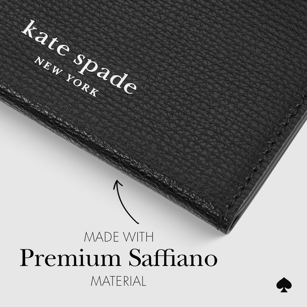 kate spade new york Morgan Magnetic Phone Wallet/Card Holder - Compatible with MagSafe Phones and Cases - Midnight Black