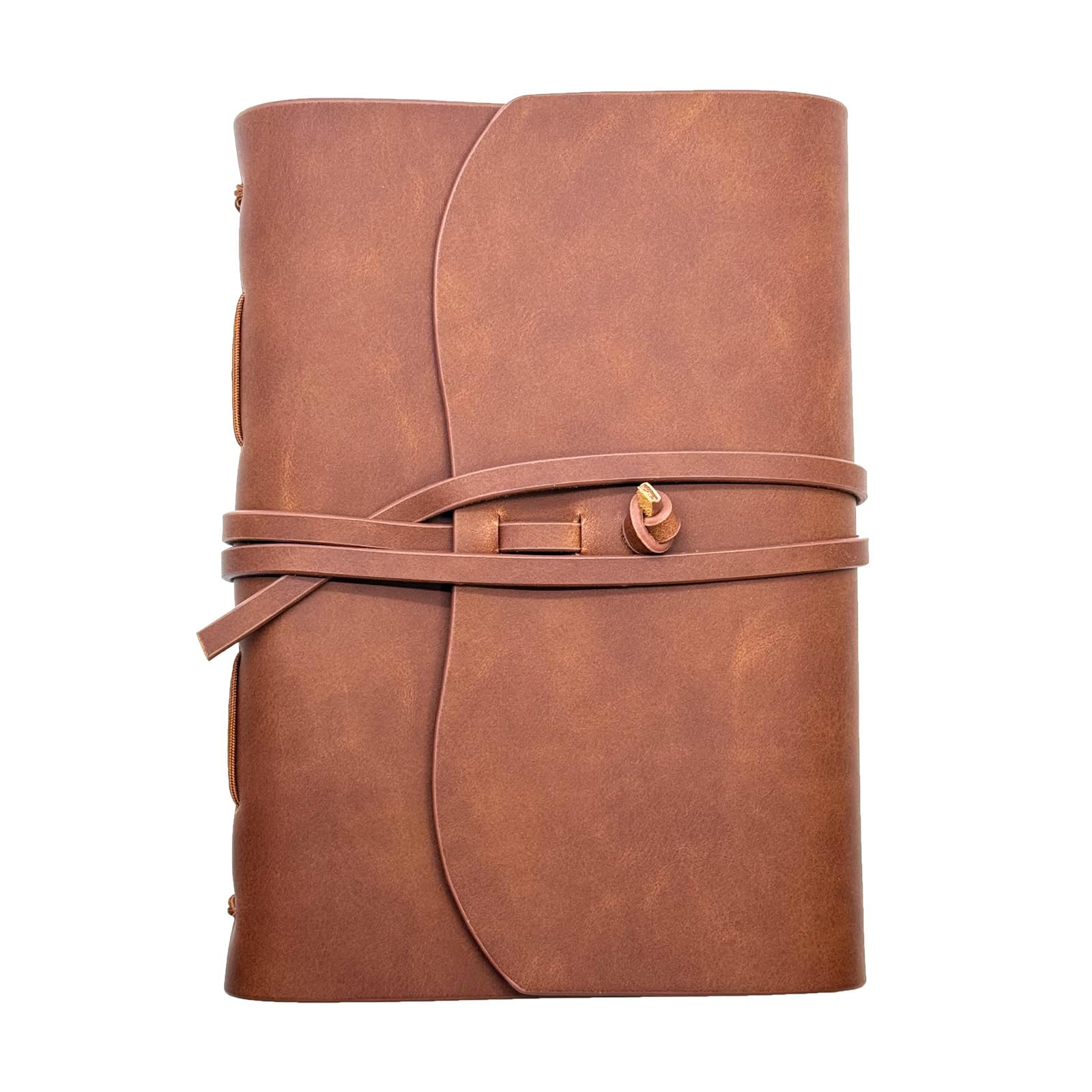 Dark Brown Notebook Journal - Leather Journals for Writing Small Size Diary 5.5x7.5 Inch, Notepad For Women and Man, Gifts,Work,Travel