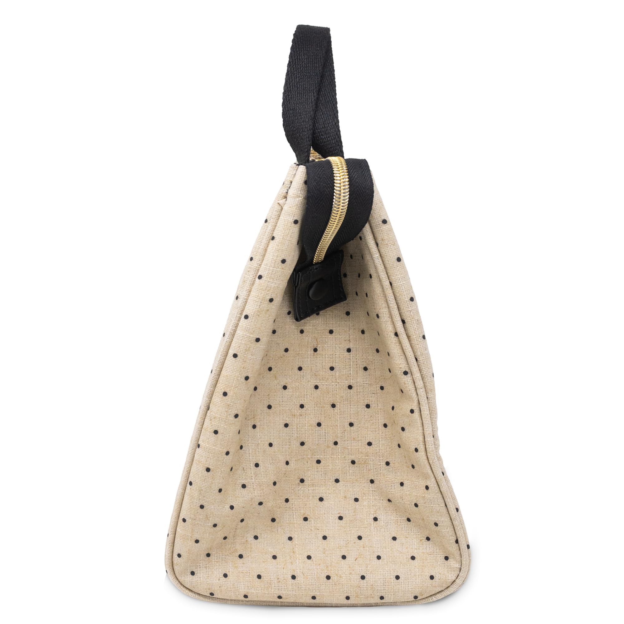 kate spade new york Cute Lunch Bag for Women, Large Capacity Lunch Tote, Adult Lunch Box with Silver Thermal Insulated Interior Lining and Storage Pocket (Out to Lunch)