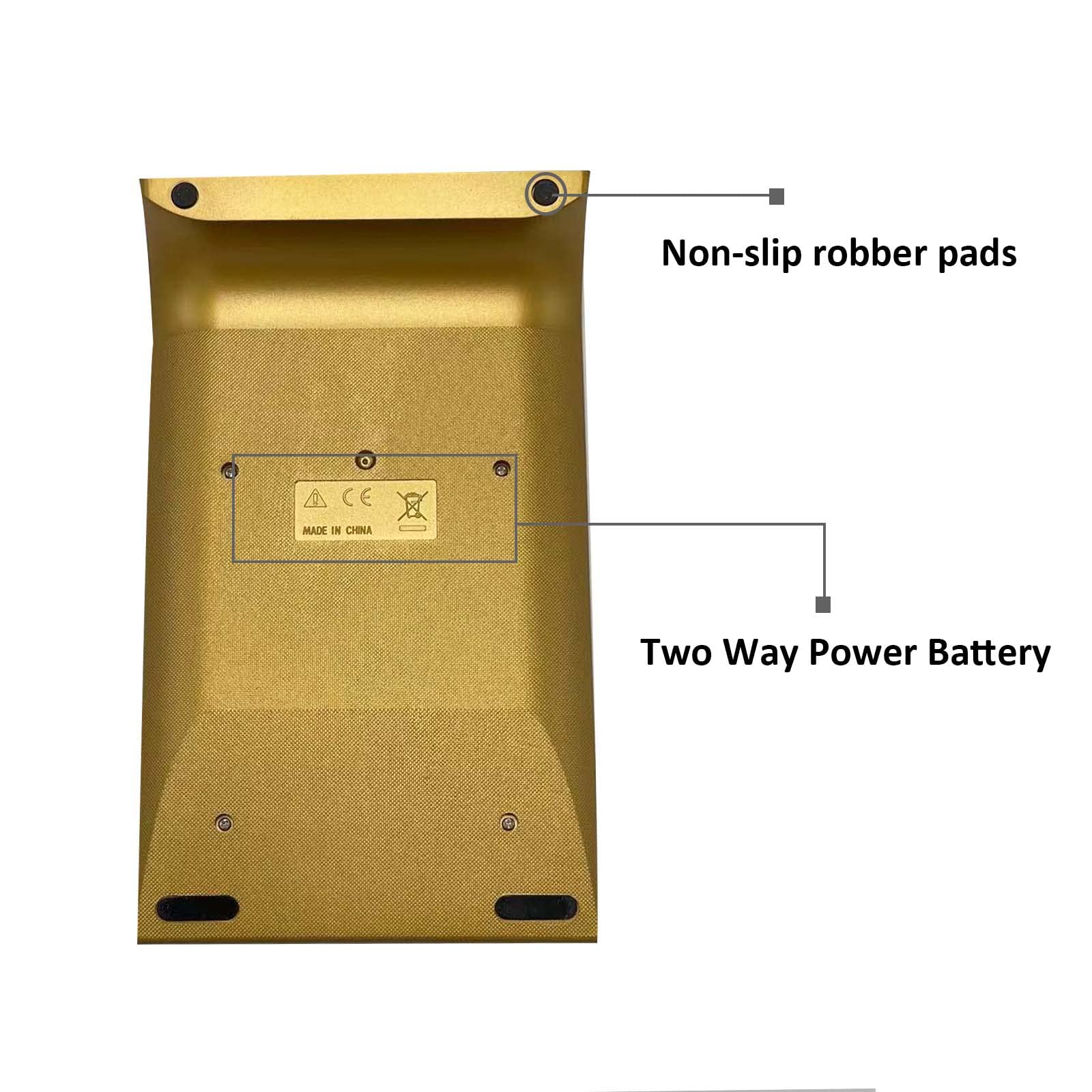 Benkaim Solar Gold Standard Function 10-Digit Desktop Calculator for Office, Home