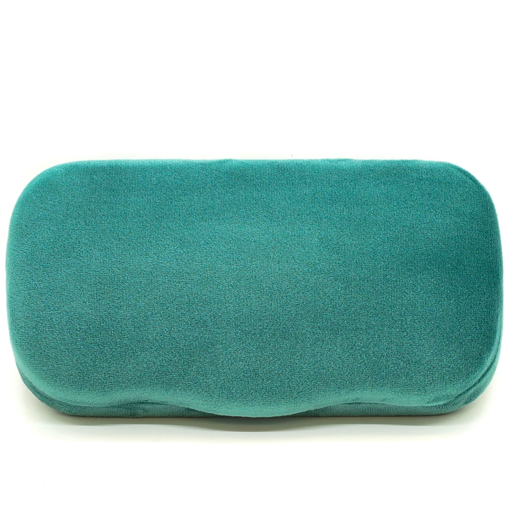 Modern Eyewear Large Hard Shell Glasses Case with Cleaning Cloth - Green Velvet Protective Eyeglass Case for Sunglasses & Reading Glasses - Lightweight, Crush-Resistant - Design for Men & Women