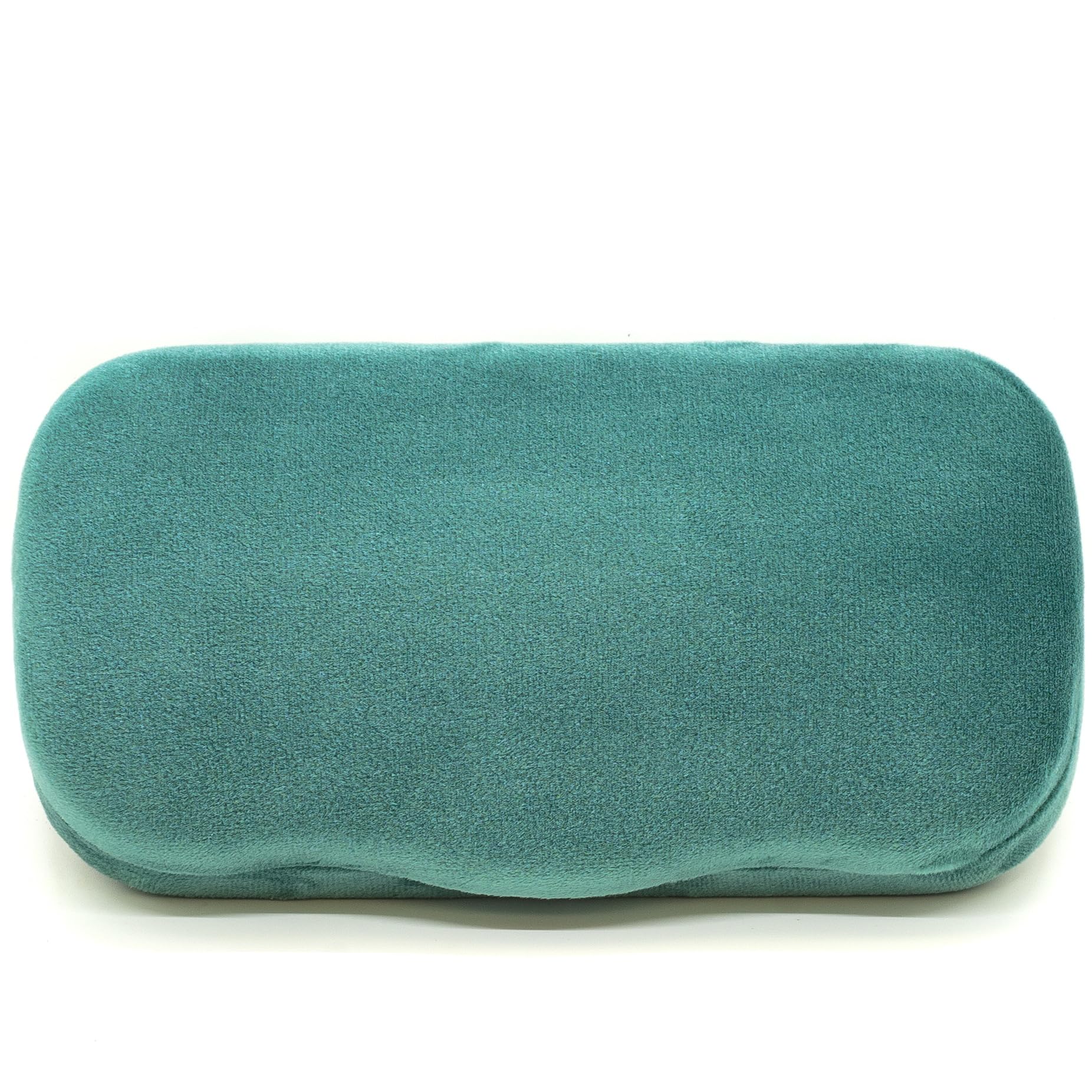 Modern Eyewear Large Hard Shell Glasses Case with Cleaning Cloth - Green Velvet Protective Eyeglass Case for Sunglasses & Reading Glasses - Lightweight, Crush-Resistant - Design for Men & Women